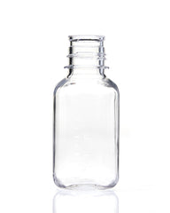 EZBio® Square Bottle, 250mL, PETG, Non-Sterile, 38-430mm Neck, No Cap