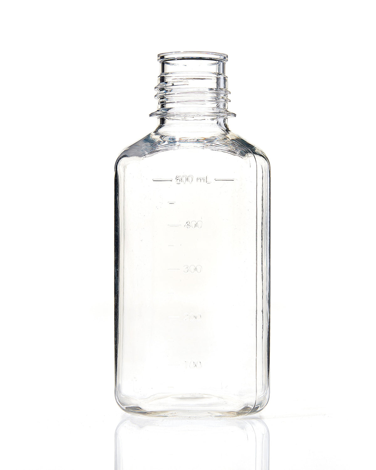 EZBio® Bottle, Polycarbonate (PC), Non-Sterile, 500mL, No Cap, pk/12