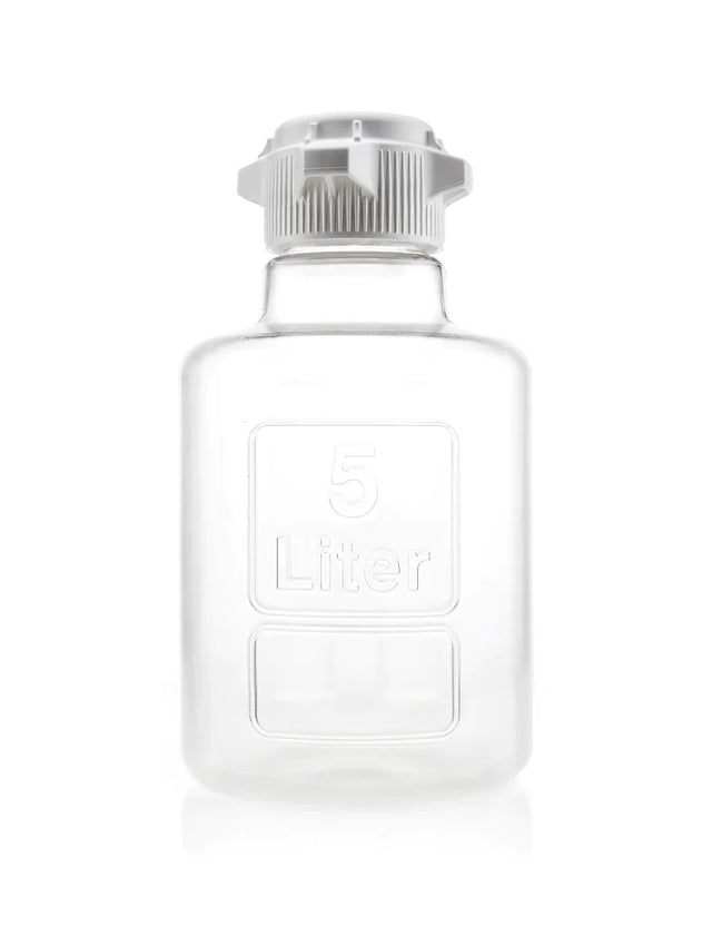 EZBio® Titanium Round Carboy, PC, 5 Liter, No Spigot, VersaCap® 83B, Sterile, 1/CS